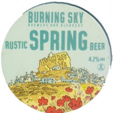 Burning Sky Brewers Rustic Spring Beer 4.2% Tap Clip